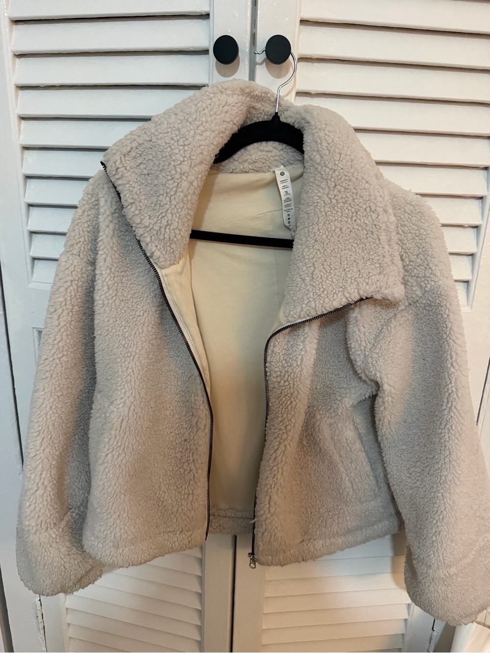 Lululemon Cozy Cream Sherpa Zip Jacket - Women's